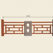 仿木仿石组合护栏