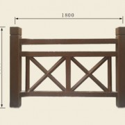 X型仿木护栏